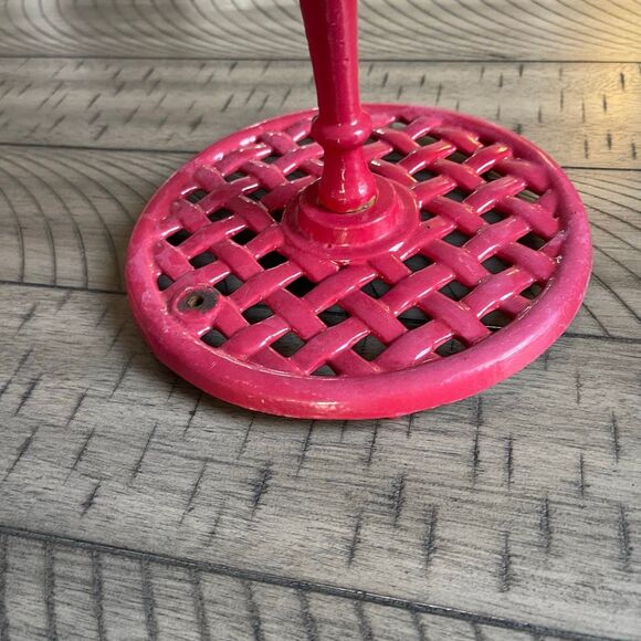 Grant Howard Cast Iron Red Rooster Paper Towel holder - Picture 3 of 11